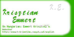 krisztian emmert business card